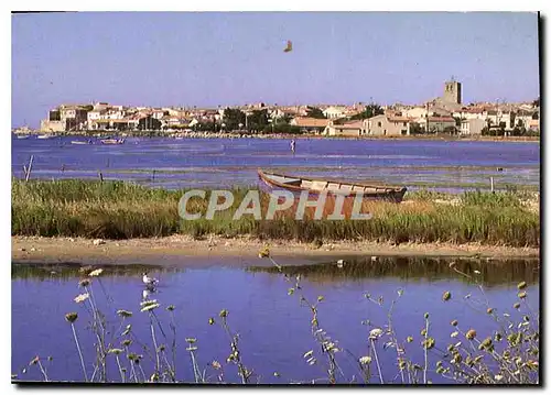 Moderne Karte Le Bassin de Thau Meze Herault Pays de Pecheurs et d'eleveurs d'huitres et de moules