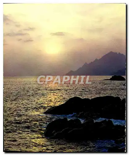 Cartes postales moderne Coucher de soleil en Mediterranee