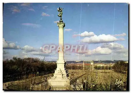 Cartes postales moderne Bordeaux le Monument des Girondins et la Place des Quinconcens