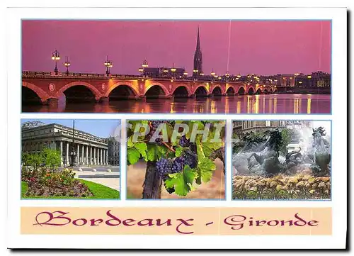 Moderne Karte Bordeaux Gironde