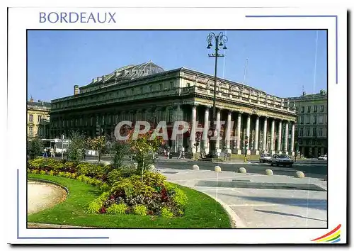 Cartes postales moderne Images de France Gironde Bordeaux le Grand Theatre le Theatre avec sa facade formee de 12 colonn