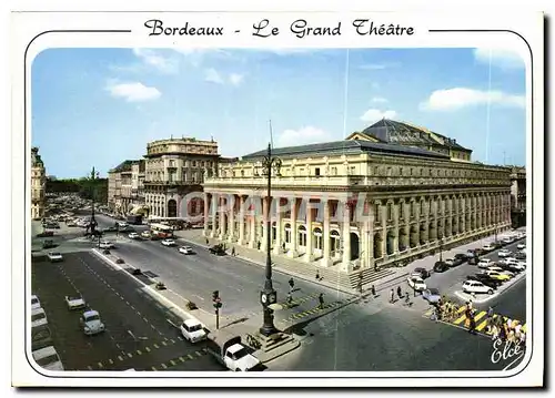 Cartes postales moderne Bordeaux le Grand Theatre et la Place de la Comedie