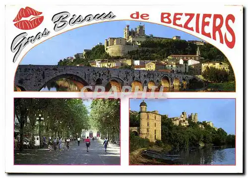 Moderne Karte Beziers Herault