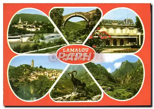 Cartes postales moderne Lamalou les Bains Herault Lamalou Pont du Diable Lamalou le casino Olargues Mouflon Gorges d'Her