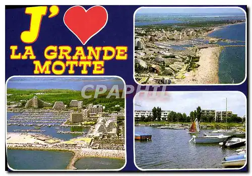 Moderne Karte La Nouvelle Floride La Grande Motte Herault