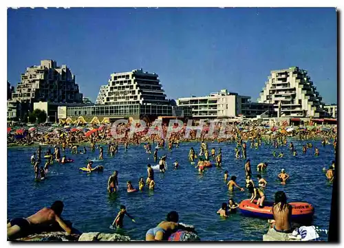 Moderne Karte La Grande Motte Herault la Plage