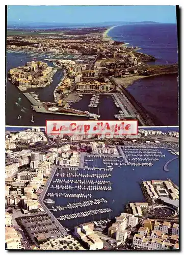 Moderne Karte Le Cap d'Agde Herault Vues aeriennes