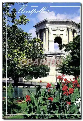 Moderne Karte Montpellier le jardin du Peyrou