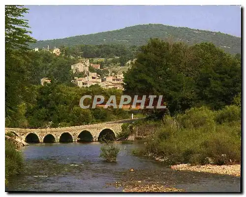 Moderne Karte Le pont de Rochegude sur la Ceze aux environs de Saint Ambroix et de Saint Jean de Maruejols