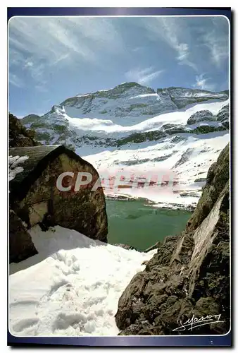 Cartes postales moderne La face nord du Mont Perdu et le refuge de Tuquerouye