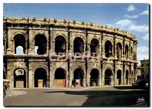 Moderne Karte Nimes Gard Les Arenes