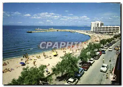 Moderne Karte Le Grau du Roi Gard Porte de la Camargue la Plage et le boulevard Front de Mer