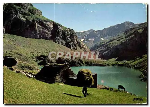 Moderne Karte Collection d'Art Pyreneen Hautes Pyrenees Lac des Gloriettes