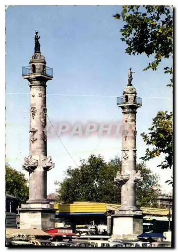 Moderne Karte Bordeaux Gironde les Colonnes rostrales surmontee des statues du Commerce et de la Navigation