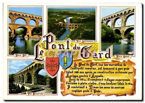 Cartes postales moderne Provence Souvenir du Pont du Gard