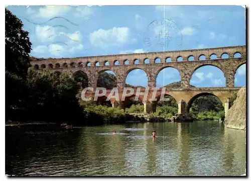 Moderne Karte Le Pont du Gard Construit sur l'ordre d'Agrippa vers l'an 19 avant JC