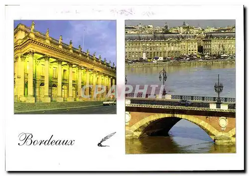 Cartes postales moderne Bordeaux Le Grand Theatre