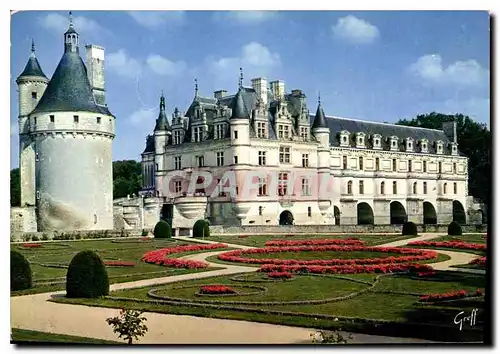 Cartes postales moderne Chenonceaux Indre et Loire Le chateau et la tour des Marques