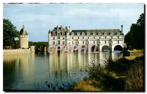 Moderne Karte Chenonceaux Indre et Loire Le Chateau XV XVII siecle sur le cher