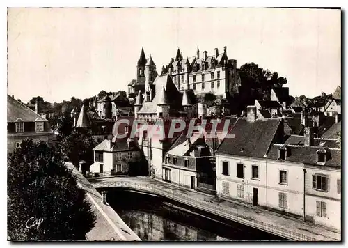 Moderne Karte Loches Vue generale