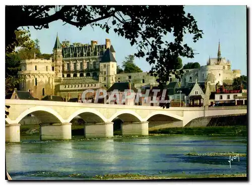 Cartes postales moderne Val de LOire Amboise Indre et Loire Le Chateau et le Pont sur la Loire