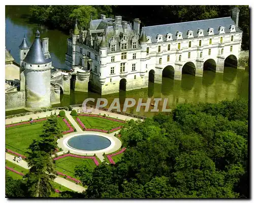 Cartes postales moderne Les Merveilles du val de Loire Le Chateau de Chenonceaux