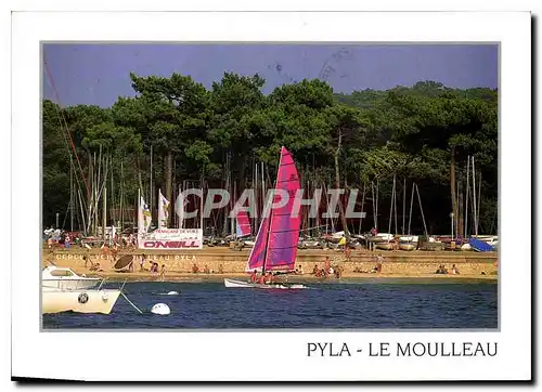 Moderne Karte Arcachon Gironde Club de Voile Pyla Le Moulleau Bateau Catamaran