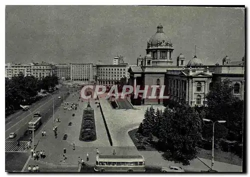 Cartes postales moderne Beograd Savezna Nar Skupstina sa Trgom Marksa 1 Engelsa