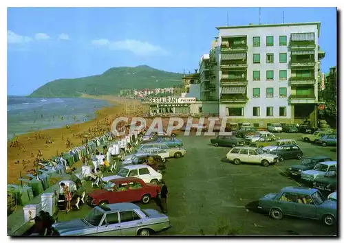 Cartes postales moderne Zarauz Paser y playa Promenade et plage