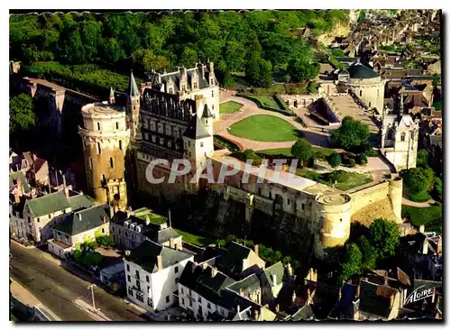 Cartes postales moderne Amboise Indre et Loire Vue aerienne sur le chateau du XV siecle