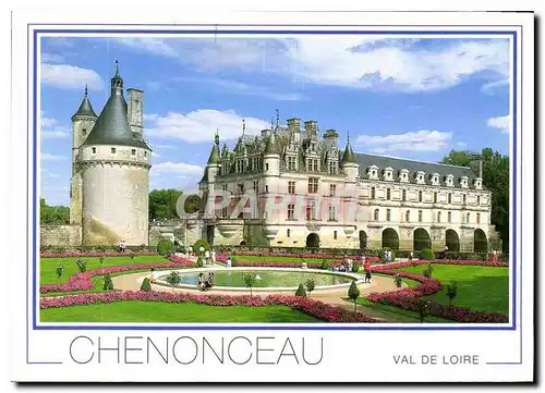 Cartes postales moderne Chenonceaux Indre et Loire Le Chateau fut construit de 1513 1521