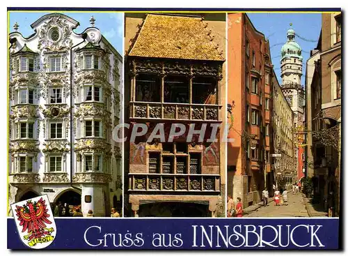 Cartes postales moderne Innsbruck Altsad Heblinghaus Geldenes Dachi Staditurm