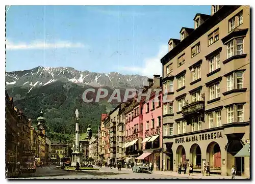 Cartes postales moderne Innsbruck Maria Theresien Strafle gegen die Nordkette Tirol