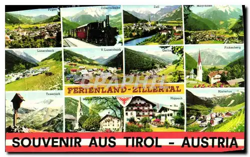 Moderne Karte Souvenir Aus Tirol Austria