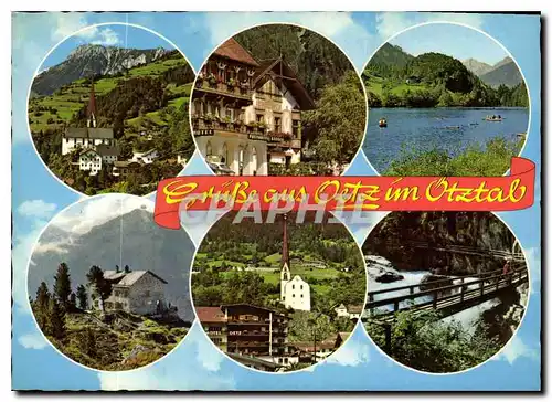 Cartes postales moderne Skiparadies Oetz Acherkogelbahn 2020 m Otzai Tirol