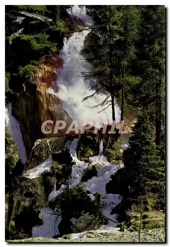 Cartes postales moderne Schrauben Wasserfall Thermalbad Hintertux
