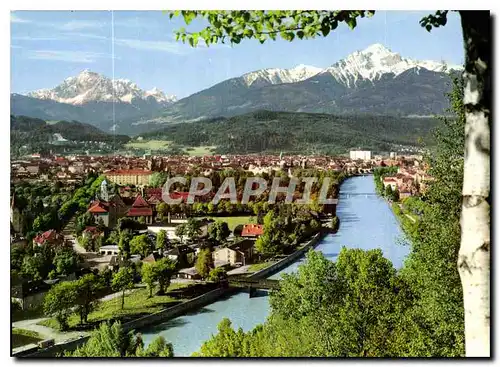 Cartes postales moderne Innsbruck Tirol geg Serles und Nockspitze