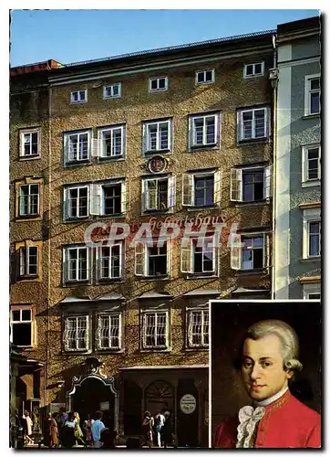 Cartes postales moderne Mozarts 1756 91 Geburtshaus in Salzburg Getreidegasse
