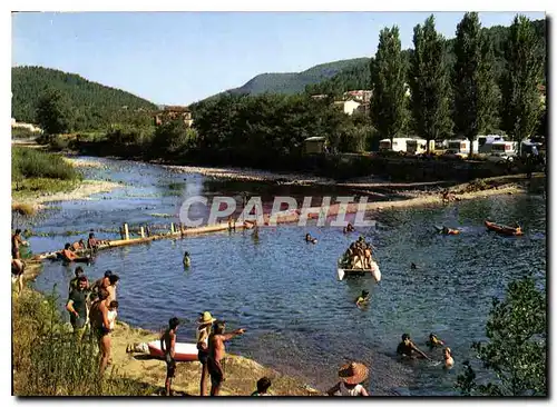 Cartes postales moderne Besseges Gard La Plage et le Camping Municipal