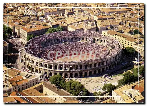 Moderne Karte Nimes Les Arenes