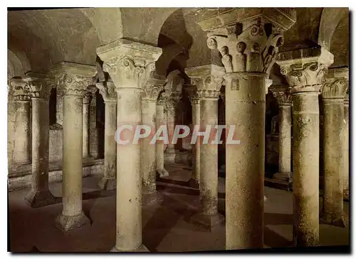 Moderne Karte Caen Abbbaye Aux Dames Eglise de la Trinite XIe XIIe s La Crypte