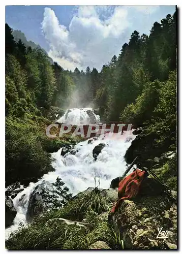 Moderne Karte Nos Belles Pyrenees Cauterets Cascade de Lotour