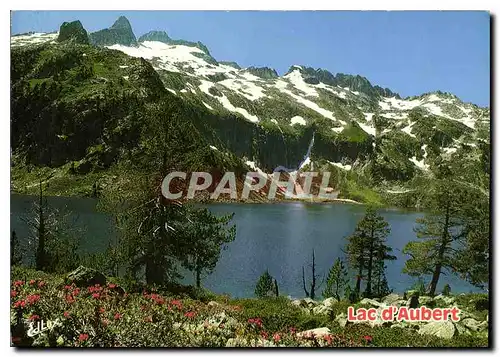 Cartes postales moderne Hautes Pyrenees Valle de Aure Le Lac d'Aubert et le Neouvielle