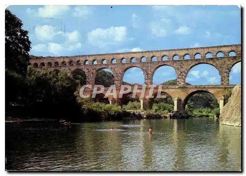 Cartes postales moderne Le Pont du Gard Construit sur l'ordre d'Agrippa vers l'an 19 avant JC