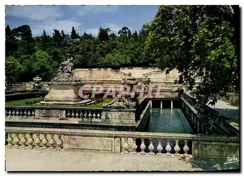 Cartes postales moderne Nimes Gard Le Jardin de la Fontaine