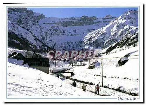 Cartes postales moderne Hautes Pyrenees Gavarnie Le Cirque l'hiver