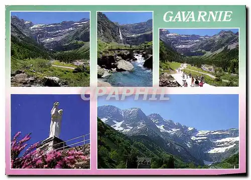 Cartes postales moderne Gavarnie Le Cirque et Notre Dame des Neiges