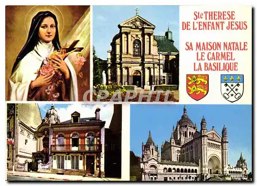 Cartes postales moderne Lisieux Calvados Ste Therese de l'Enfant Jesus