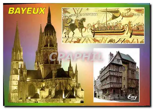 Cartes postales moderne Lisieux Calvados La Cathedrale Notre Dame XIe et XIXe siecle