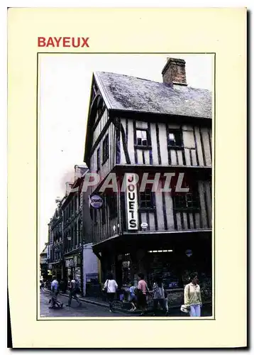 Moderne Karte Lisieux Calvados Maison ancienne a colombages
